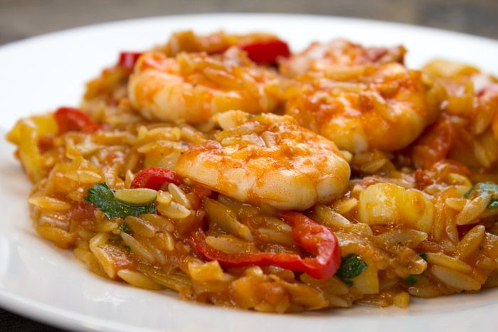 κριθαροτο γαριδας